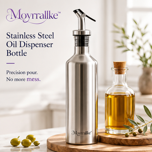 Moyrrallke™ Stainless Steel Oil Dispenser Bottle